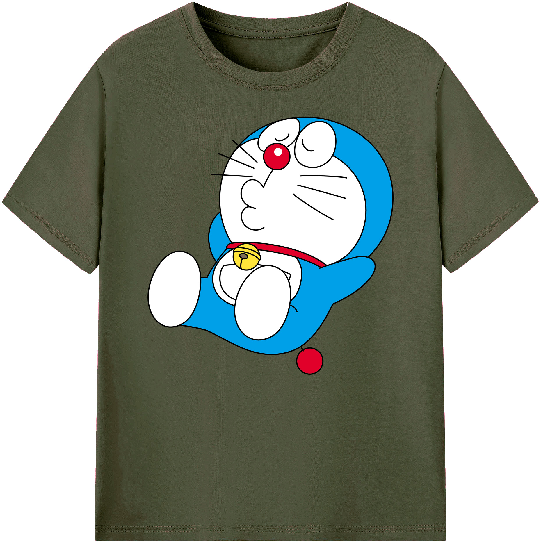 （画像用） ドラえもん Doraemon 綿100％ メンズ半袖Tシャツ｜肌触りやわらか＆通気性